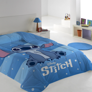 Edredón nórdico Stitch Color: Azul.